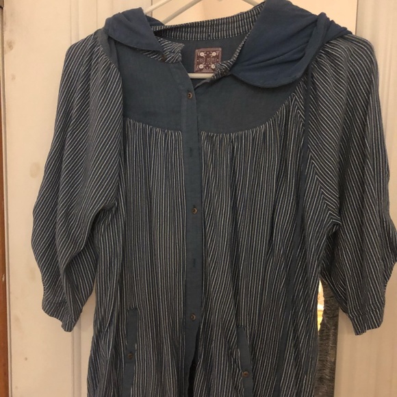 Free People Button Down Top Size S - Picture 1 of 4
